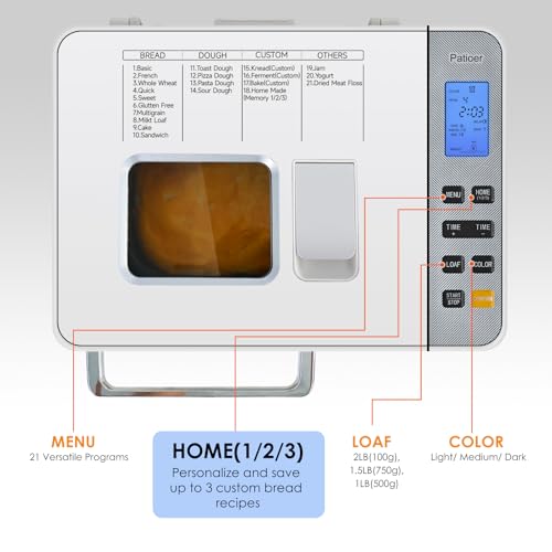 Patioer 2LB Bread Maker BM4705CA の商品画像 2