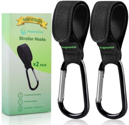 Amazon.com: Stroller Hooks for Bags, 2 Pack Non-Slip Stroller Clips and ...