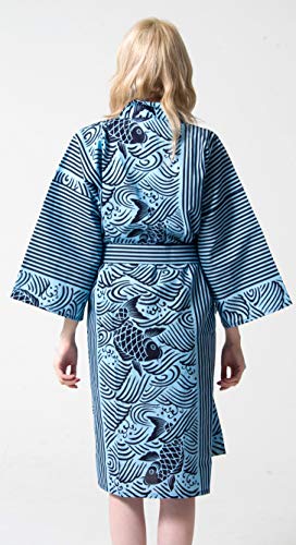 Image of Dita Tokyoin Traditional Made In Japan Cotton Yukata Robe (Japanese Pajama Kimono) Easy Wearing set2