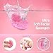 GAINWELL 50-Count Compressed Facial Sponges for Daily Facial Cleansing and Exfoliating, 100％ Natural Cosmetic Spa Sponges for Makeup Remover, Reusable, Pink