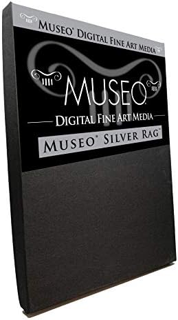 Museo Silver Rag | 300 GSM | Inkjet Fine Art Archival Paper | Gloss | 17x22 | 25 Sheets