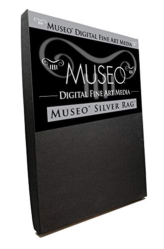 Museo Silver Rag | 300 Gsm | Inkjet Fine Art Archival Paper | Gloss | 17X22 | 25 Sheets #TOP1