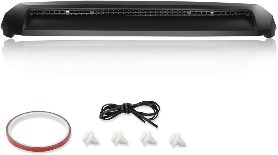 G-PLUS Front Upper Hood Bulge Molding Grille Compatible with 2014-2021 Toyota Tundra 761800C030C0 TO1231102 Front Upper Hood Scoop Molding Bulge