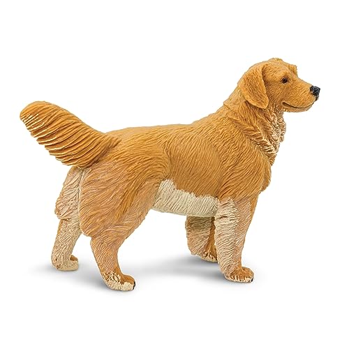 Safari Ltd. Golden Retriever Figurine – Detailed 4.5″ Plastic Model Figure – Fun Educational Play Toy for Boys, Girls & Kids Ages 1+