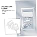 SHOWERORO 50pcs Safety Outlet Covers Proofing Plug Protectors Durable Electric Socket Shields for Pets Easy Install Fits All Outlets White Two-Prong Three-Prong