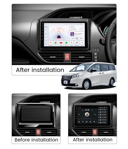 Android 13.0 Radio Stereo Sat Nav dla Noah Esquire Voxy 2014-2021 GPS Navi 9'' Cartablet DVD Multimedia Odtwarzacz wideo FM BT Receiver z Carplay 4G 5G WiFi DSP SWC,Y100s