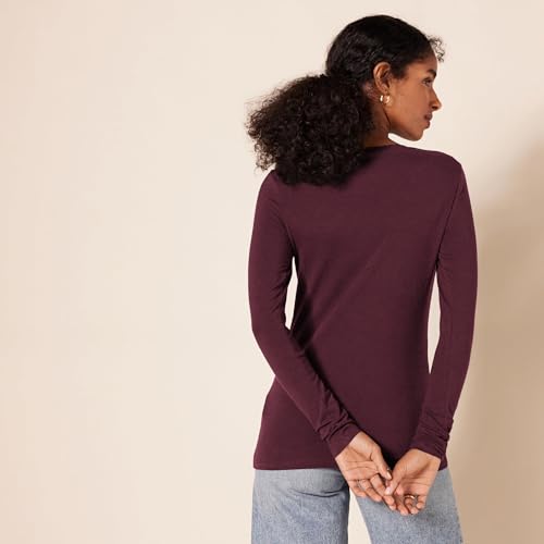 Image of Amazon Essentials Women's Regular-Fit Long-Sleeve Crewneck T-Shirt (Available in Plus Size)