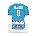 Signables Erling Haaland - Manchester City F.C. 2024-25 - Sports Collectible Jersey Style with Facsimile Signature - Official Signature Series
