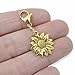 Cheerful Gold Sunflower Bag Charm: Handmade Floral Jewelry for Nature Lovers & Spring Fashion