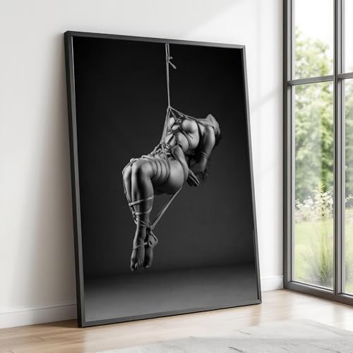 Impression photographique d'art abstrait : toile suspendue femme haut de gamme