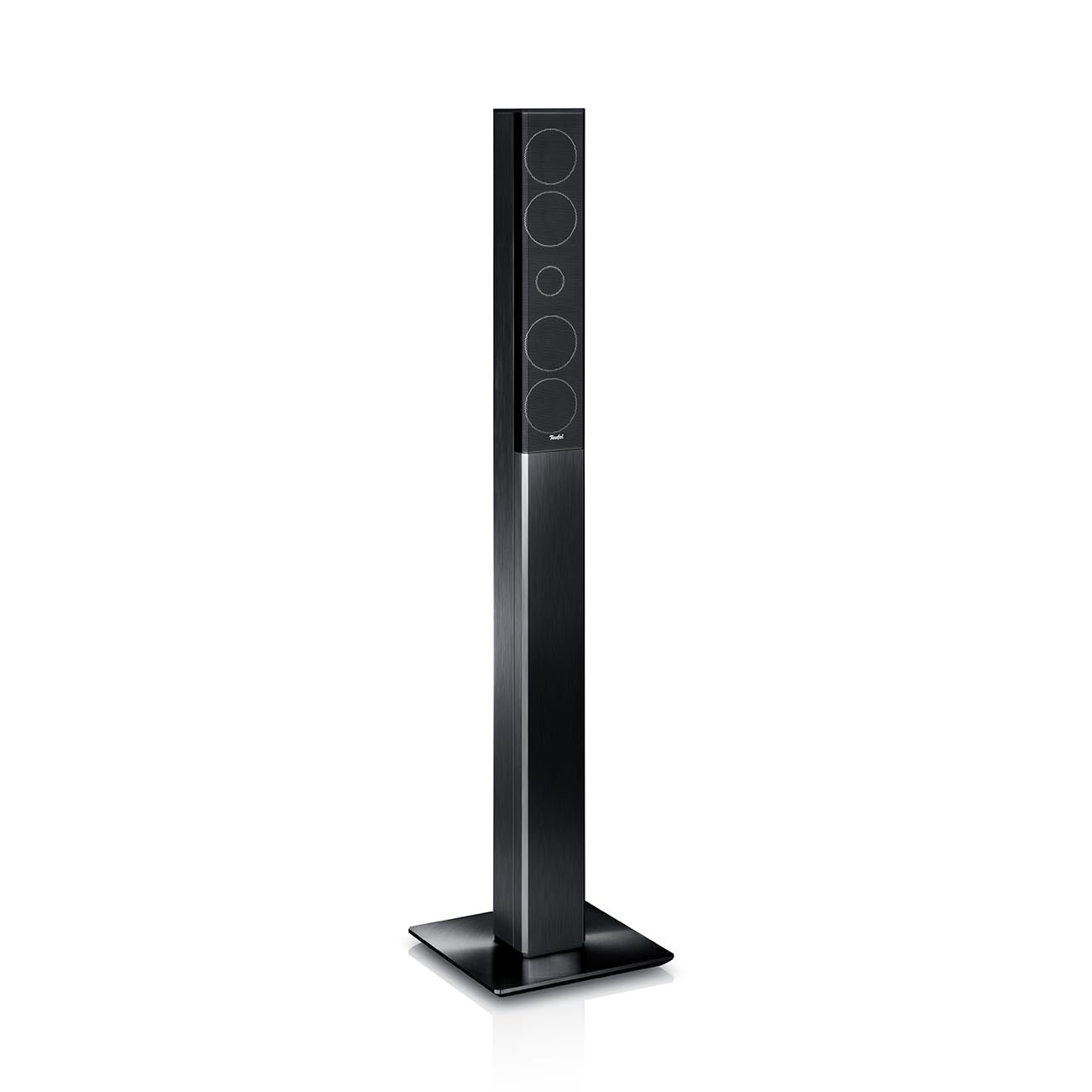 Teufel LT 4-5.1 zestaw kina domowego L - zestaw dźwięku domowego z subwooferem i kolumną z aluminium, Bassreflex, system dźwięku Hi-Fi - czarny
