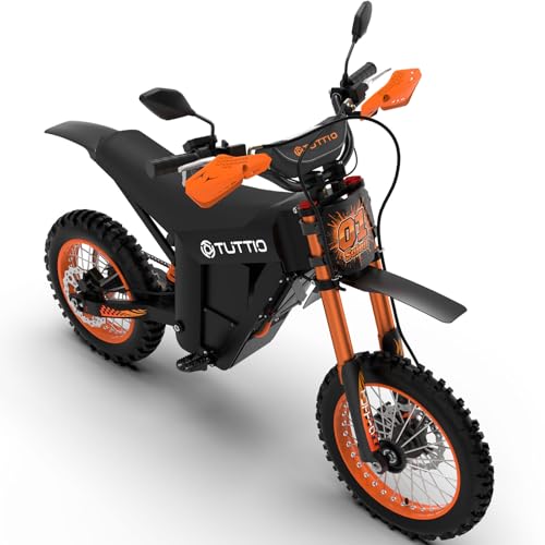 Image of Tuttio Soleil01 Electric-Dirt-Bike for Adults, 2000W /3000W Electric-Motorcycle with 48V 21AH Battery Ebike 14 inch /12 inch Fat Tire Hydraulic Brakes Mountain Off-Road EBike