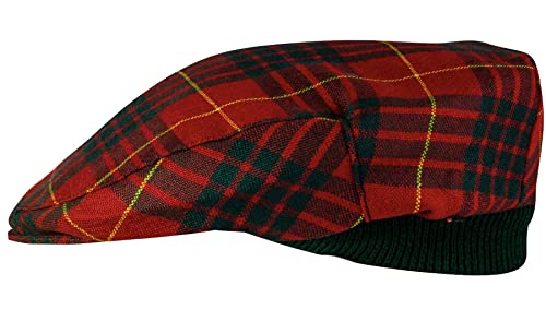 Casquette plate tartan Cameron par I LUV LTD, fabrication écossaise authentique en laine