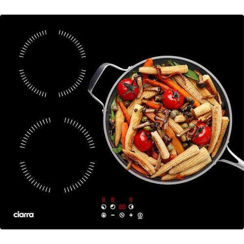 CIARRA Piano Cottura Induzione, 3 Zone di Cottura, 59cm, Piano