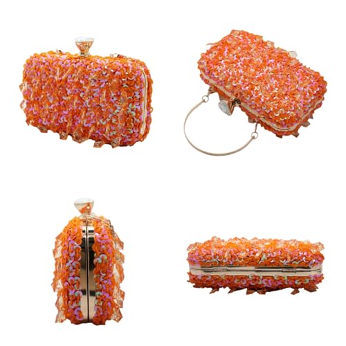 Image of RomanticDesign Women Bling Evening Bag Fashion Embroidered Beaded Sequin Clutch Cocktail Wedding Party Purse
