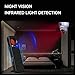 Hidden Camera Detectors Camera Detector - Anti-Spy Camera Detector Bug Detector GPS Tracker RF Signal Scanner Listening Devices Finder Wireless for Bathroom Office Hotel Airbnb Travel Car (Black)