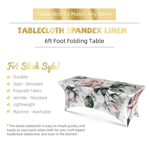 Nappe de fête extensible blanche lavable infroissable