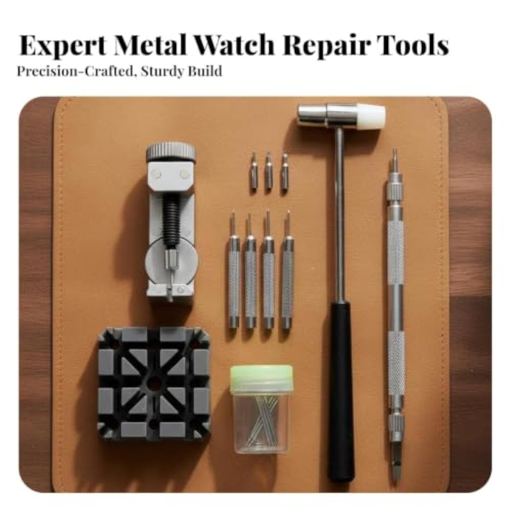 296 Pieces Watch Repair Kit, Multifunctional Tool Set