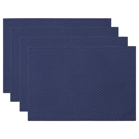 ColorBird Elegant Waffle Jacquard Doily Place Mat Cover