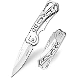 Wlikn フォールディングナイフ 超軽量 3CR15MOV ステンレス製 錆びにくい キャンプ アウトドア 果物 登山 魚釣り 紙切り 防災用