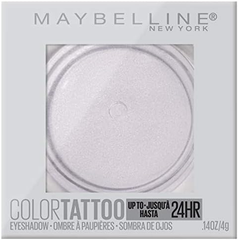 Maybelline New York Color Tattooup to 24HR Longwear Waterproof Fade Resistant Crease Resistant Blendable Cream Eyeshadow Pots Makeup, Chill Girl, 0.14 oz.