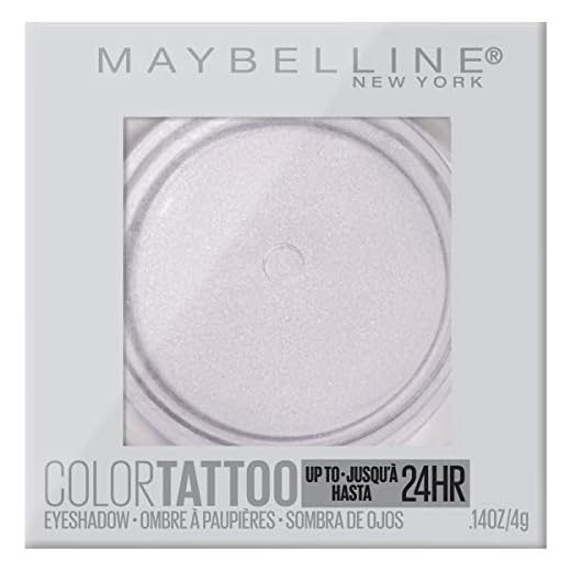 Maybelline New York Color Tattooup to 24HR Longwear Waterproof Fade Resistant Crease Resistant Blendable Cream Eyeshadow Pots Makeup, Chill Girl, 0.14 oz.