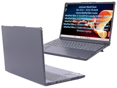 Image of mCover Case ONLY Compatible for 2025-2026 15" Lenovo IdeaPad Slim 3 15AHP10 / 15ARP10 / 15IRH10 / 15IRU10 Series Windows Computers (NOT Fitting Any Other Lenovo Models) (Black)