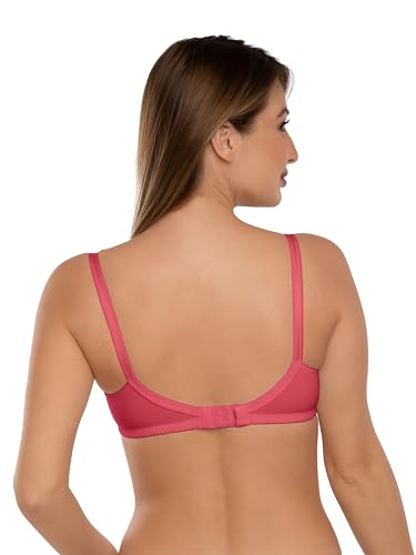 Image of Daisy DEE Women's Cotton Seamed Non-Wired Regular Straps Full Coverage Non-Padded Bra - NSHTL
