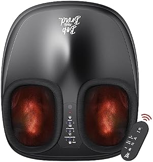 BOB AND BRAD Lite Maszyna do masażu stóp z ogrzewaniem i zdalnym, Przenośna Shiatsu Foot Massager elektryczny masażer do stóp głębokim ugniataniem, wyciskaniem, prezenty dla mężczyzn i kobiet