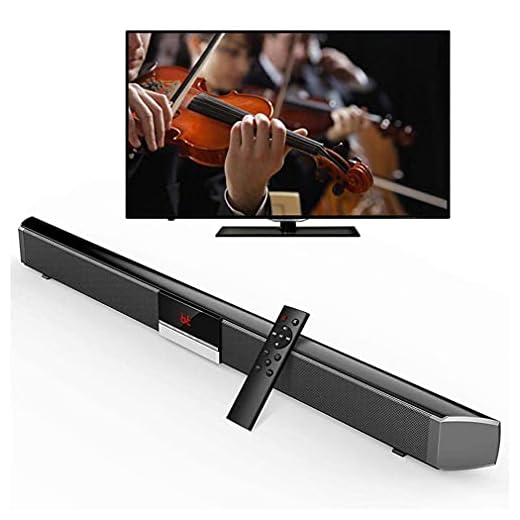 Soundbar-högtalare, Soundbar-fäste Universal med infraröd fjärrkontroll 4 högtalare 40W Support AUX-ingång Väggmonterbar fiberoptisk RCA-kabel Trådlös Bluetooth-högtalare för TV PC Smartphone