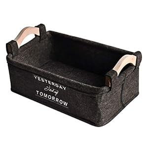 Cabilock Opbergmand Rechthoekige Opbergbakken Mand Kunstnijverheid Organisator Kubus Mand Voor Cosmetica Briefpapier Kantoor Thuis