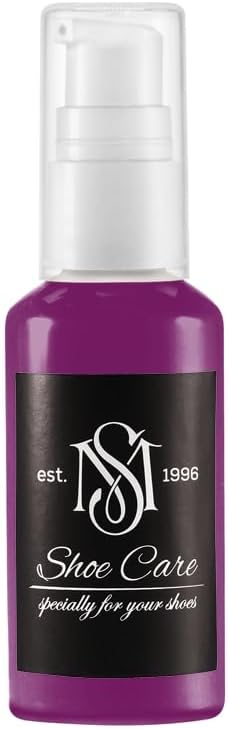 Universal Leather Dye - NCS S 4050-R40B Aubergine Dark - High Coverage Leather Paint for Shoes, Bags, Canvas & Sneakers by MAVI STEP - 0.34 fl oz / 10 ml
