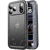 SPORTLINK iPhone 17 Pro 用 防水ケース - いPhone 17 Pro ケース 完全防水 IP68規格防水等級 防雪 防塵 耐衝撃 360°全面保護 ワイヤレス充電 フェイスID 認証対応 カメラ調整ボタン 操作便利 超薄型 指紋防止 ストラップ付き 雨の日 アイホン 17 Pro ボウスイケース お風呂 6.3インチ 適用 (ブラック）