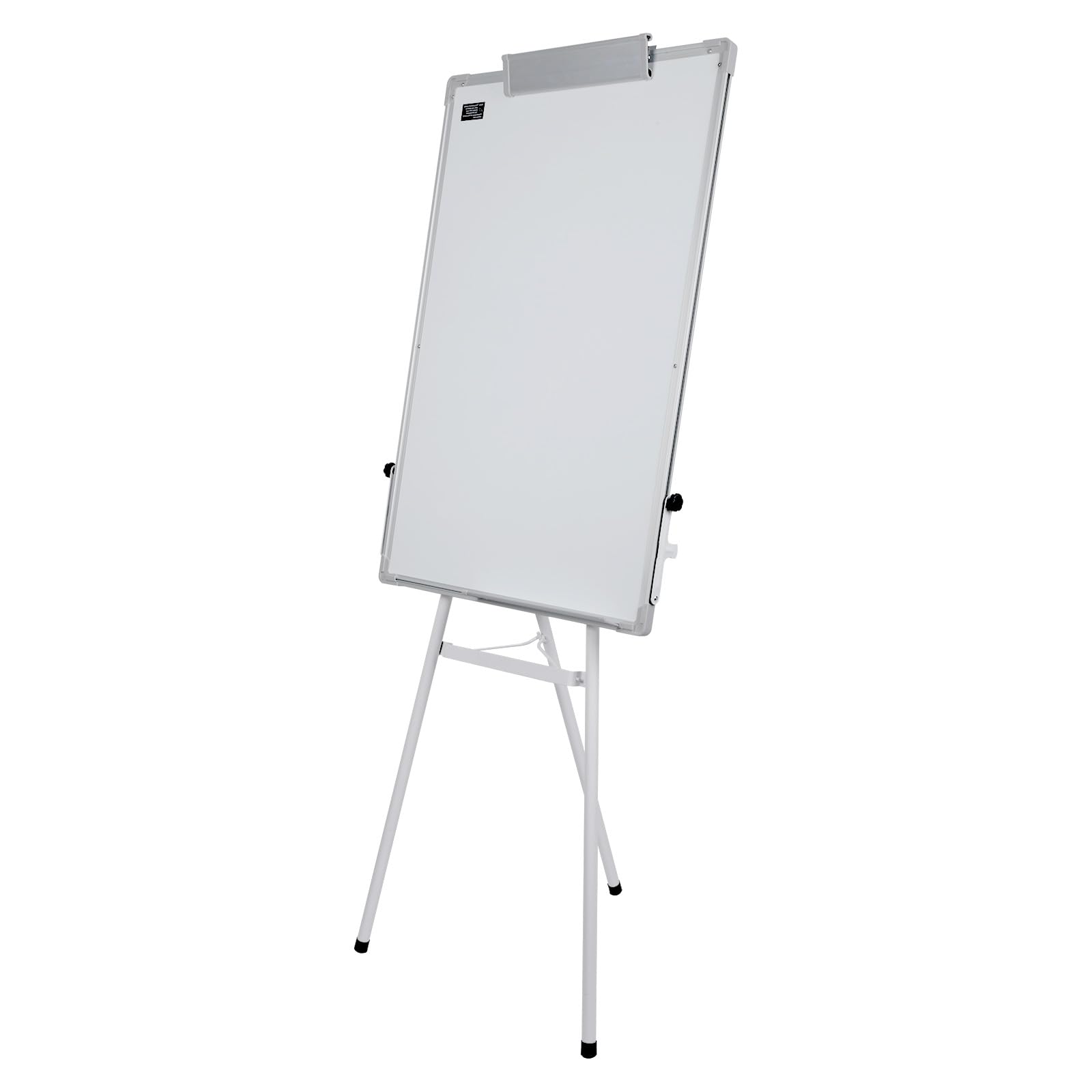 Whiteboard, abwischbar, auf Fuß, höhenverstellbar, magnetisch, weiß, trocken abwischbar, mobil, für Konferenztafeln, Weiß, 60 x 90 cm