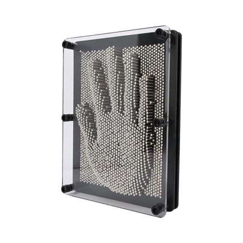 Avilia Painting with Nails for 3D Sculpture – Support with Nails for 3D Shapes, Ideal for Young and Old, Plastic, 19 x 14 cm, Grey