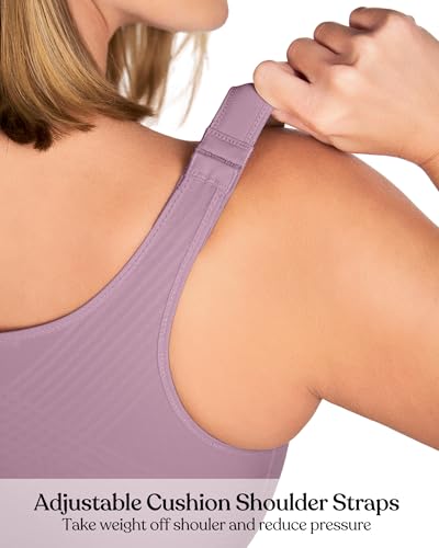 Image of HSIA Posture Bras for Women - Front Closure Bra for Women No Underwire Back Support Plus Size Full Coverage Bra