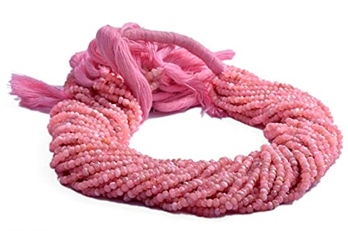 Rhodochrosite perles facettées rondelle 3.5 à 4.5 mm sur fil de 14-inch pour création