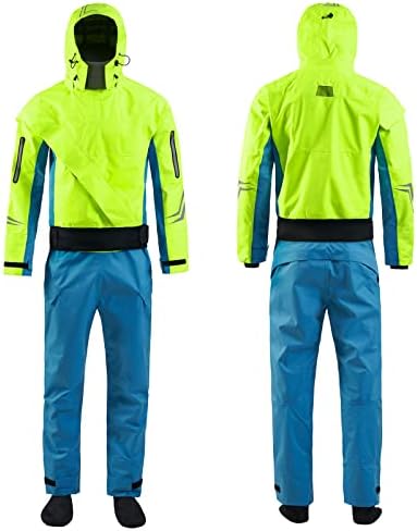Dry Suits for Women in Cold Water Kayaking with Hooded,Demanding Whitewater Paddling (Green, S)