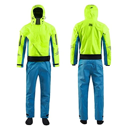 Dry Suits for Women in Cold Water Kayaking with Hooded,Demanding Whitewater Paddling (Green, S)