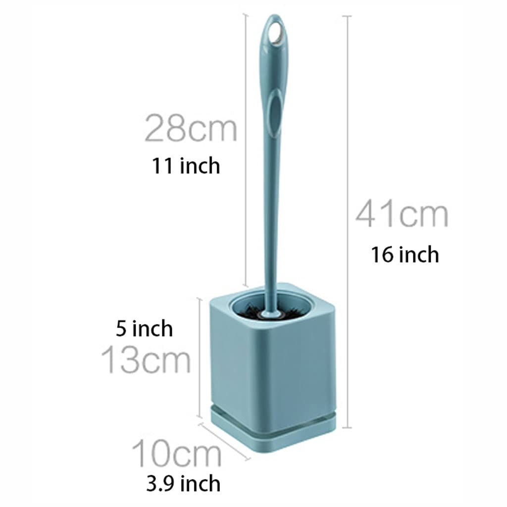 Spazzolone WC Scopino WC Spazzola WC Spazzola e supporto for la toilette, Set del supporto for la spazzola for il bagno, Brusco della ciotola del water Pennello detergente con manico lungo e setole mo