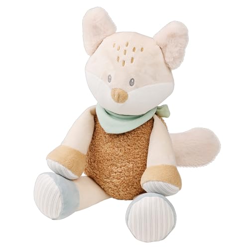 Nattou Zorro de Peluche, compañero Desde el Nacimiento, Aprox. 29 cm, poliéster, FLO, OLI & Ernest, FLO Verde Menta