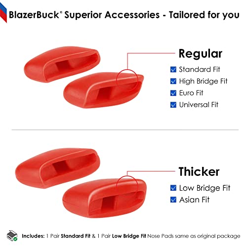 Image of BLAZERBUCK Replacement Nose Pads Piece for Oakley Bisphaera OO9400