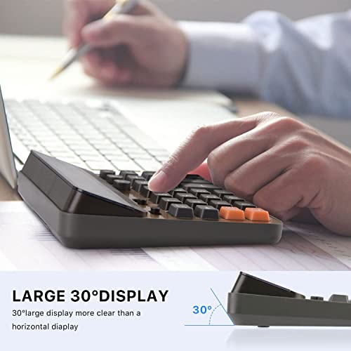 Calculator, Solar Battery Calculator Dual Power Large Standard Function Desktop Business Calculators, 12-Digit Lcd Display Big Number Electronics Calculator For Office Finance School Student #TOP5