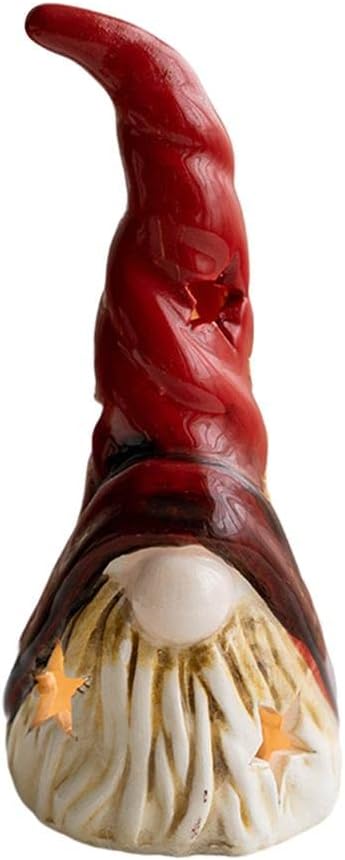 MYADDICTION Figurines Christmas Decorations Elk Gifts Santa Claus for Home Party Famliy Goblin with Light 0