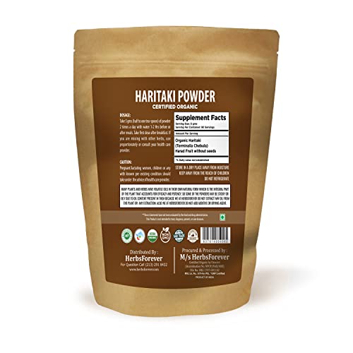 Herbsforever Haritaki Powder – Terminalia Chebula – Detoxification And Rejuvenation – Support Digestion – Non Gmo, Organic, Vegan – 454 Gms #TOP1