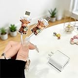 2pcs Acrylic Adorable Highland Cow Cable Protector, Type-C Compatible, Anti-Break Data Cable Cover, Beautiful and Durable Charging Cable Protective Case, Perfectly Ideal