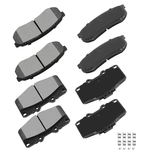 Image of cciyu D410 D606 Front & Rear Professional Ceramic Brake Pads Set fit For 1996-1997 For Lexus LX450,1993-1997 For Toyota For Land Cruiser