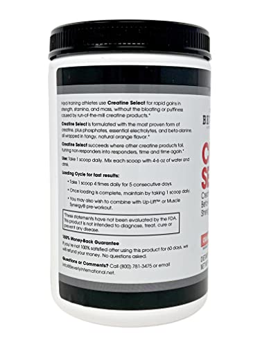 Beverly International Creatine Select With Phosphates, 40 Servings. A Fail-Proof Creatine Monohydrate Formula. Boost Muscle Size, Strength, Endurance And Recovery. For Men And Women. Tastes Like Tang! #TOP2