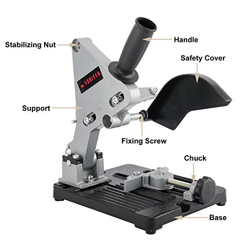 Angle Grinder Diy Angle Grinder Cast Iron Stand Grinder Holder Cutter Support Bracket Holder Cutting Machine For 115/125Mm Angle Mill #TOP3