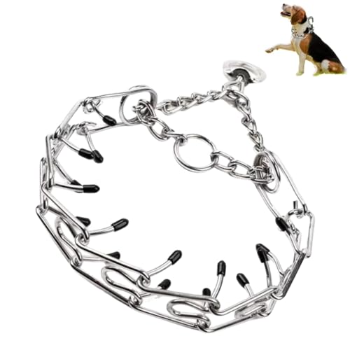 犬 首輪 チョークカラー チョークチェーン しつけ用・引っ張り防止首輪 小型犬/中型犬/大型犬用 50CMのサムネイル